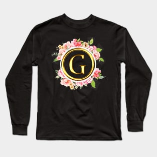 Letter G Shirt Alphabet Letter G Different Colors Long Sleeve T-Shirt